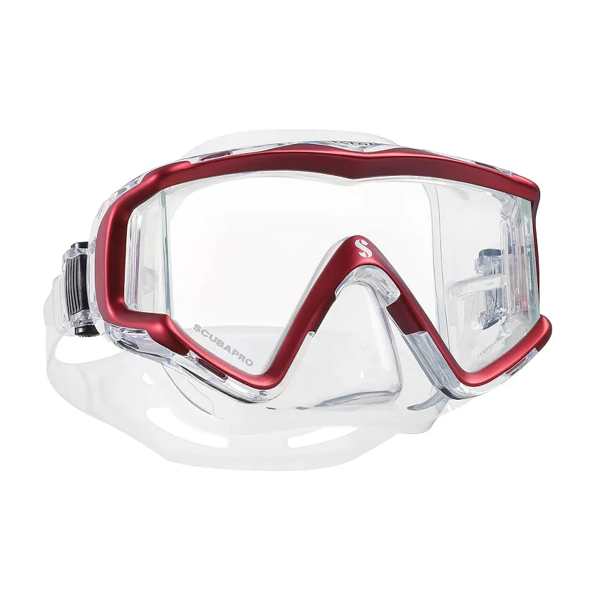 CRYSTAL VU MASK CLR/RED