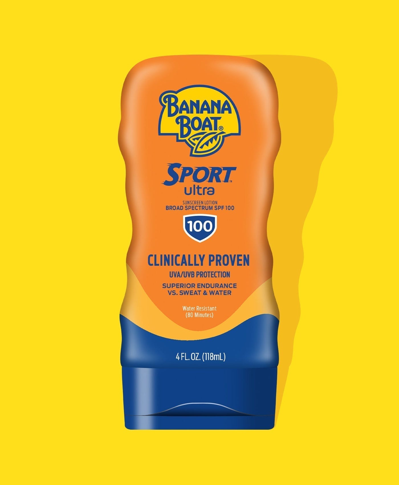 BANANA BOAT SPORT ULTRA SUNSCREEN LOTION SPF100 UVA/UVB WATER SWEAT RESISTANT-LIGHT WEIGHT NON GREASY