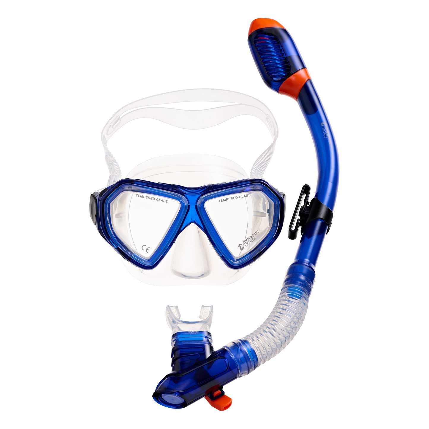 DYNAMIC NORD COMBO PANAY MIDI MASK + SNORKEL SET BLUE M