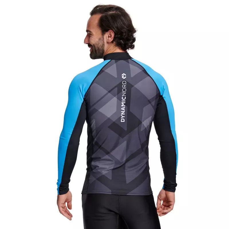 DYNAMIC NORD RG-31 RASHGUARD LONG SLEEVE MEN BLACK/ BLUE SMALL