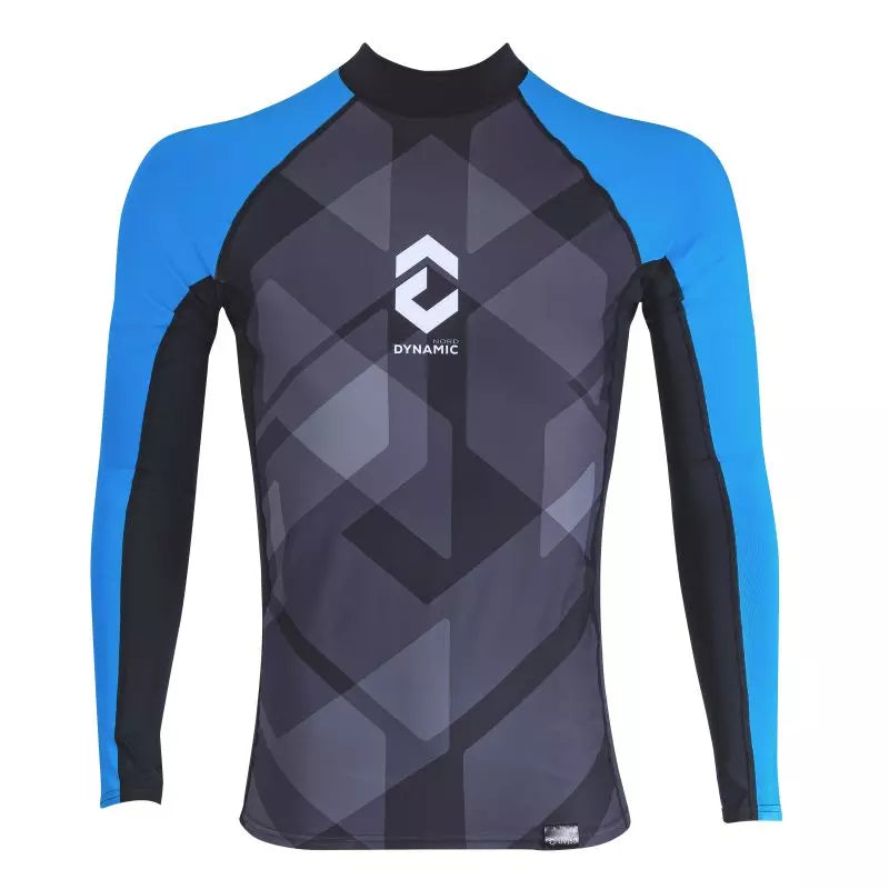 DYNAMIC NORD RG-31 RASHGUARD LONG SLEEVE MEN BLACK/ BLUE SMALL