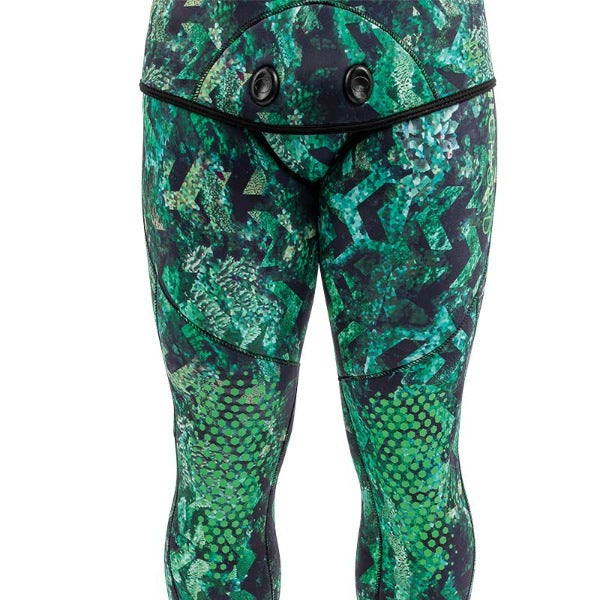 DYNAMIC NORD SFS-L2 FREE DIVE SUIT LYCRA HOODED JACKET + PANT CAMO/GREEN - S