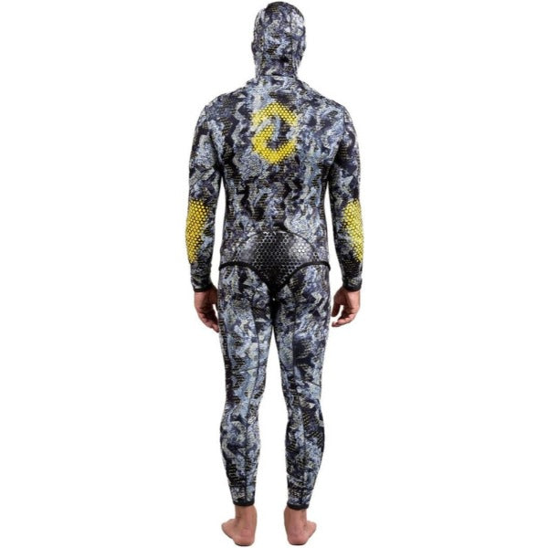 DYNAMIC NORD SFS-L2 FREE DIVE SUIT LYCRA HOODED JACKET + PANT CAMO/GREY - M