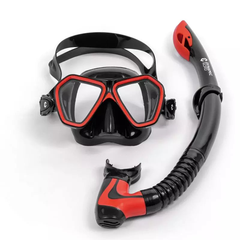 DYNAMIC NORD SNORKELING SET JUNIOR MSJ-20 BLACK /BLACK -RED