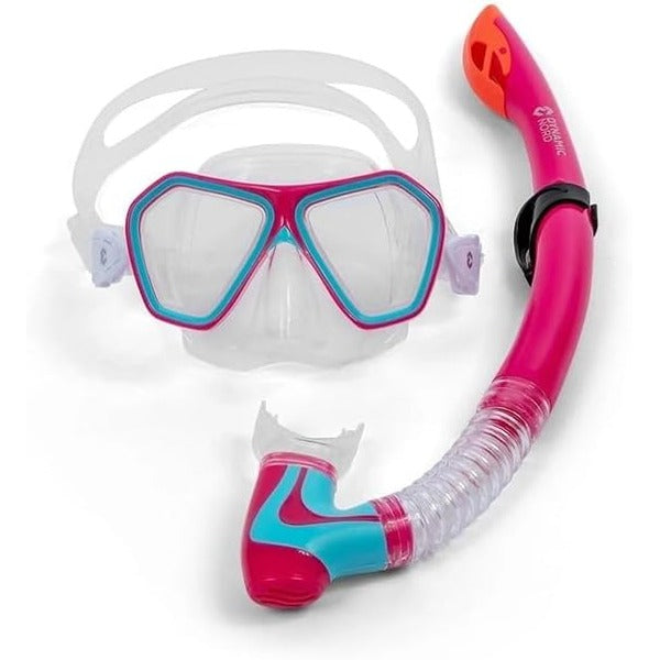 DYNAMIC NORD SNORKELING SET JUNIOR MSJ-20 CLEAR /PINK- BLUE
