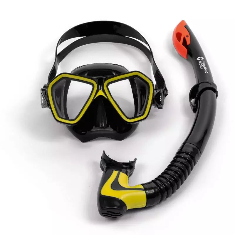 DYNAMIC NORD SNORKELING SETJUNIOR MSJ-20 BLACK BLACK- YELLOW