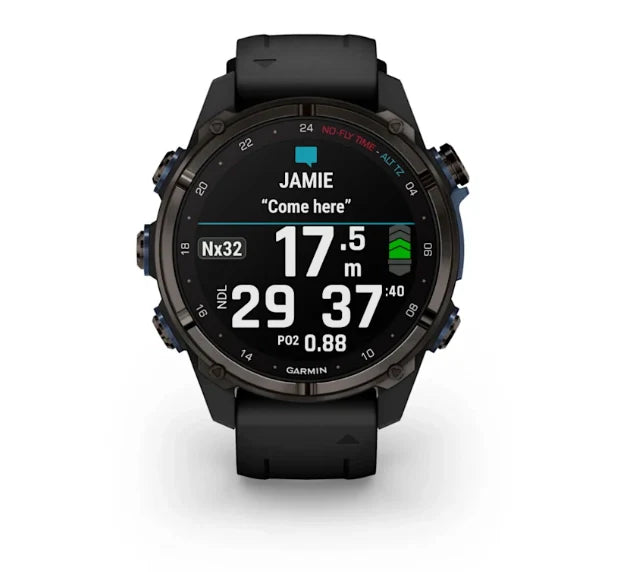 GARMIN DESCENT MK3I - 43 MM CARBON GREY DLC TITANIUM WITH BLACK BAND