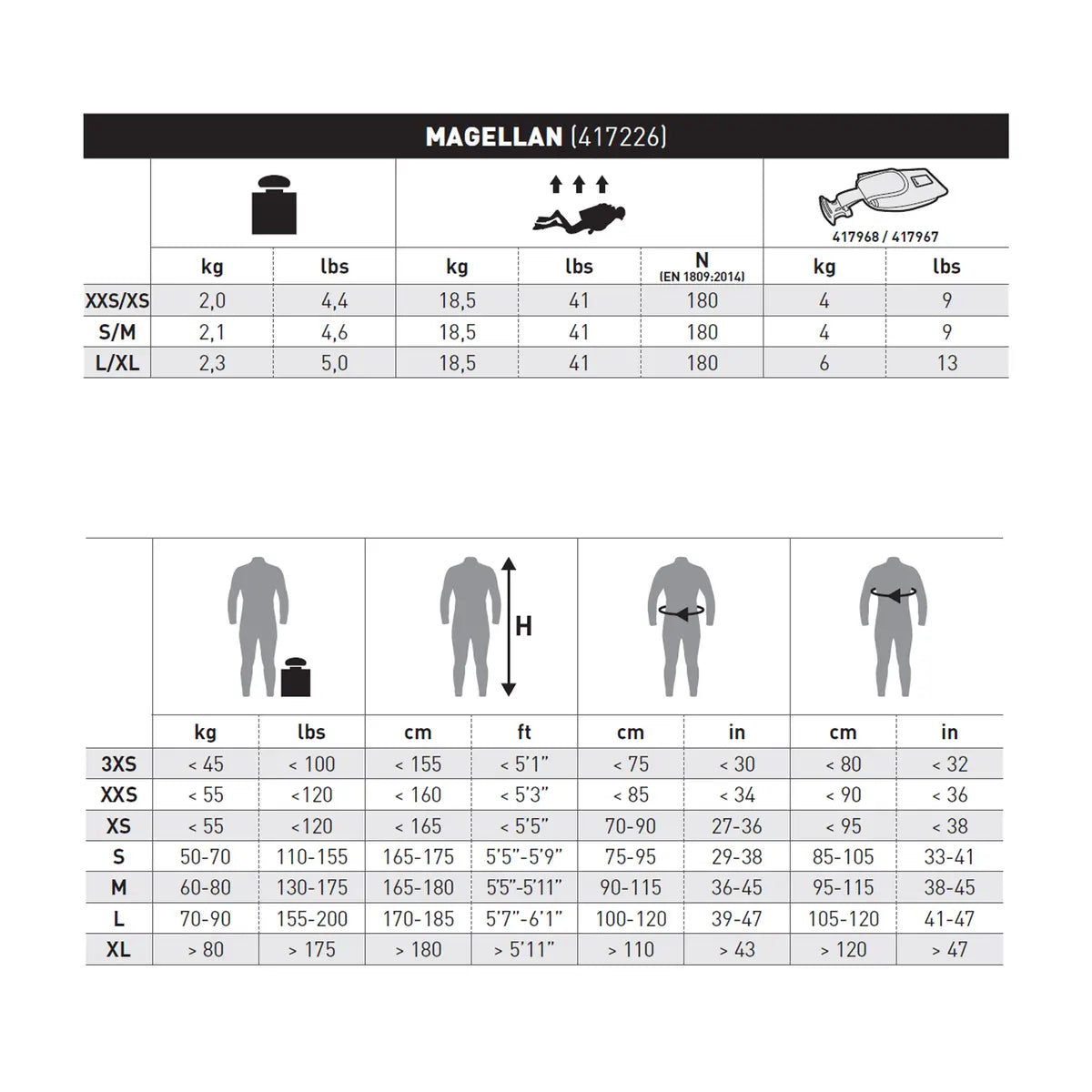 MARES BCD MAGELLAN L/XL