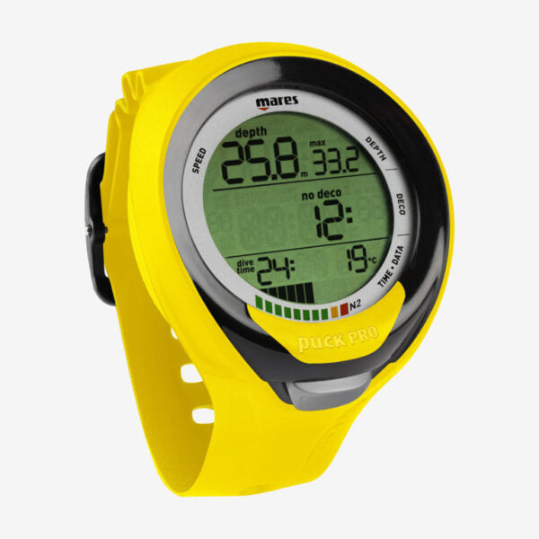 MARES DIVE COMPUTER PUCK PRO + YELLOW BLACK