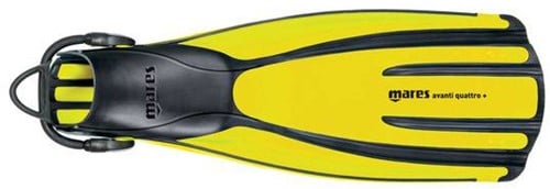 MARES FINS AVANTI QUATTRO + YELLOW X-SMALL