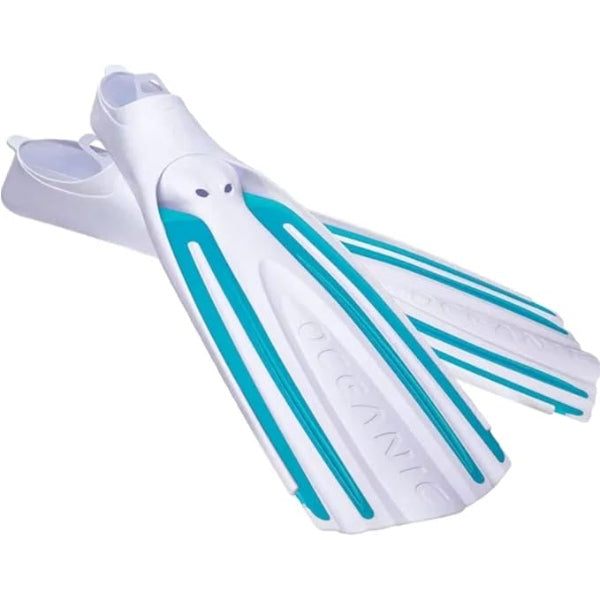 OCEANIC FINS VIPER 2 FF WHT/AQUA MD 7.5-8.5