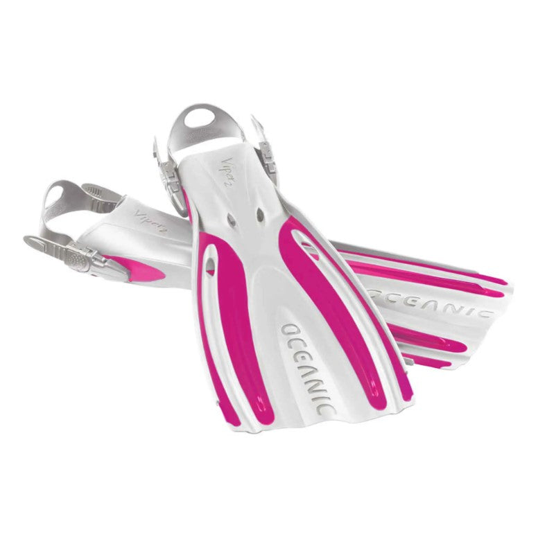 Oceanic Fins Viper 2 Oh Ocean white/pink
