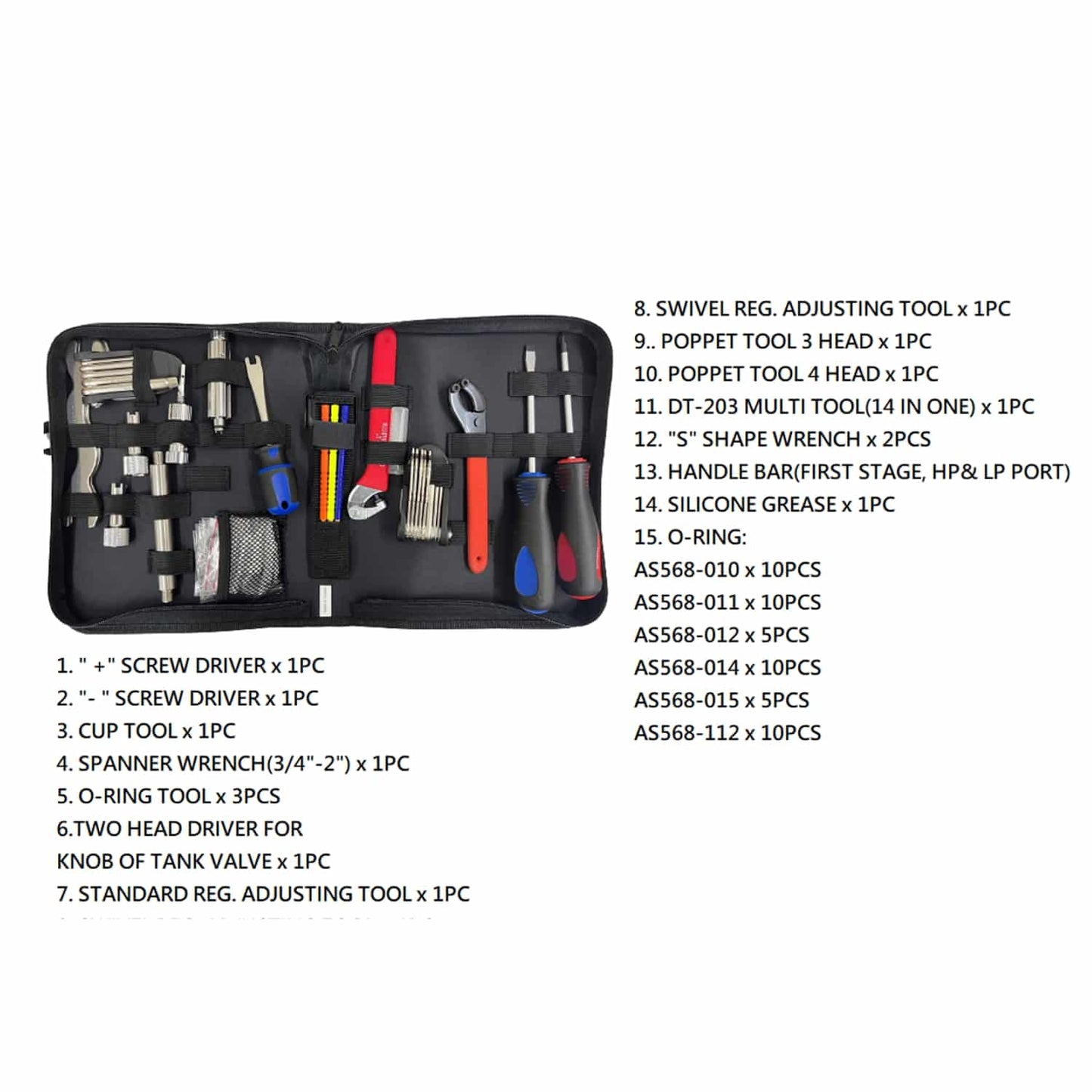 Sopras Scuba service tool kit