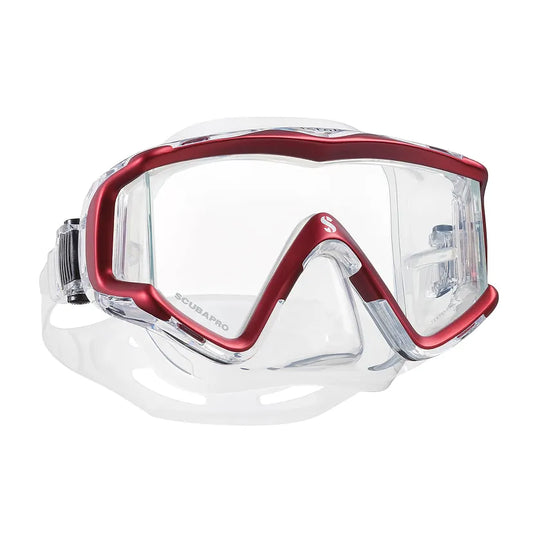 CRYSTAL VU MASK CLR/RED