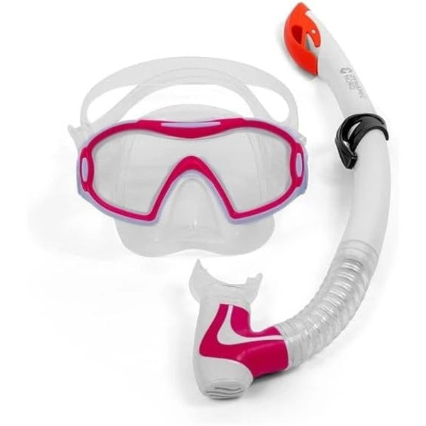 DYNAMIC NORD SNORKELING SET JUNIOR MSJ-10 CLEAR/PINK-WHITE