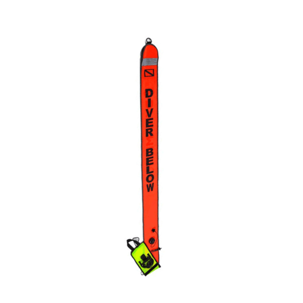 DYNAMIC NORD SURFACE MARKER BOUY 1.80M SMB-2 REEL + POUCH - YELLOW
