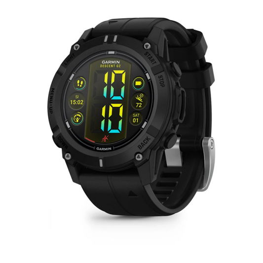 GARMIN DESCENT G2-BLACK WITH BLACK SILICON BAND