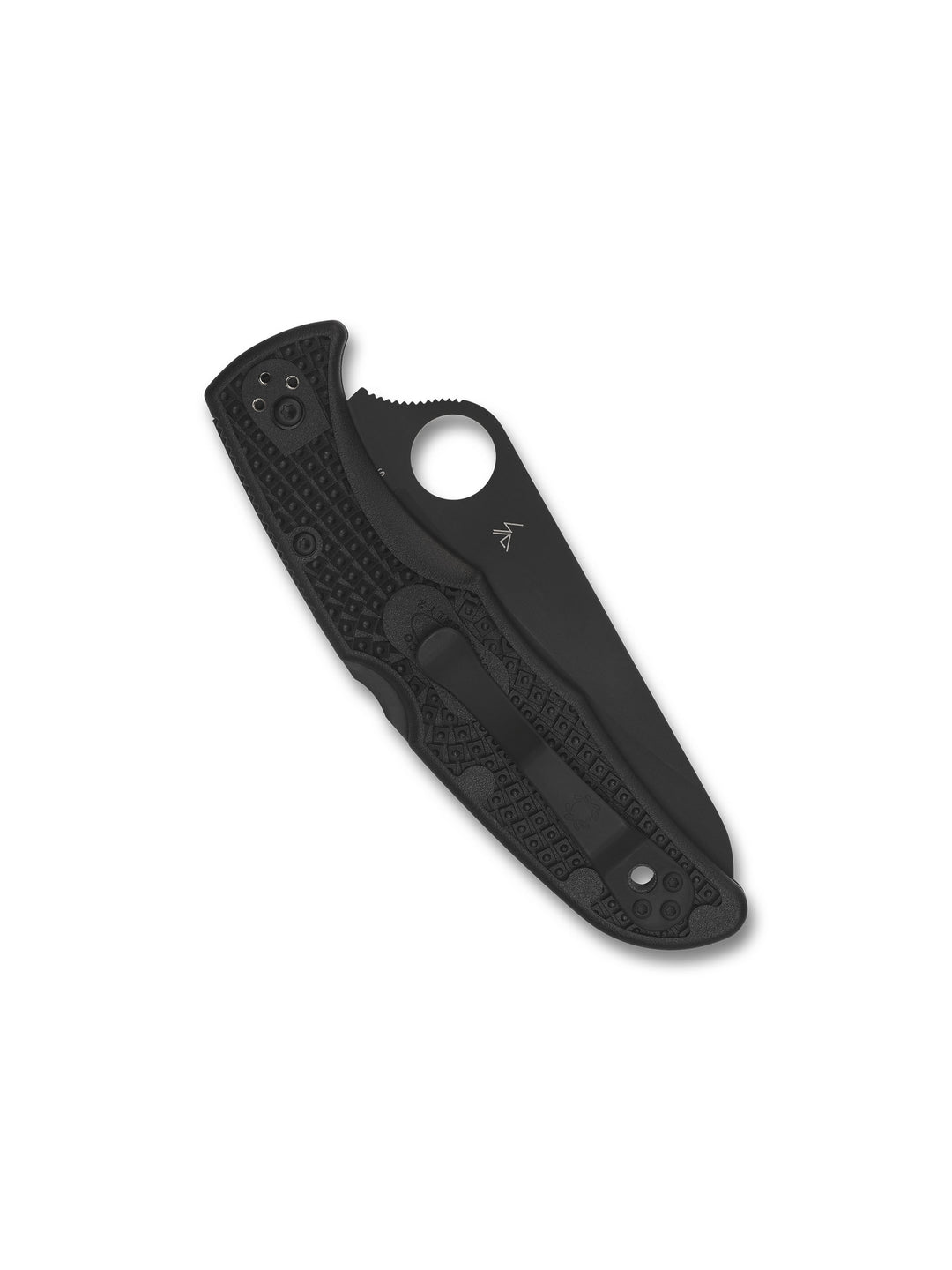 SPYDERCO PACIFIC SALT 2 BLACK LIGHTWEIGHT BLACK BLADE PLAINEDGE