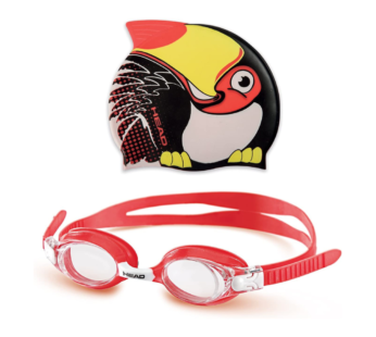 Head Goggle Meteor Character Set Red Black