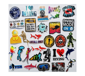 Packed Scuba Diving Stickers